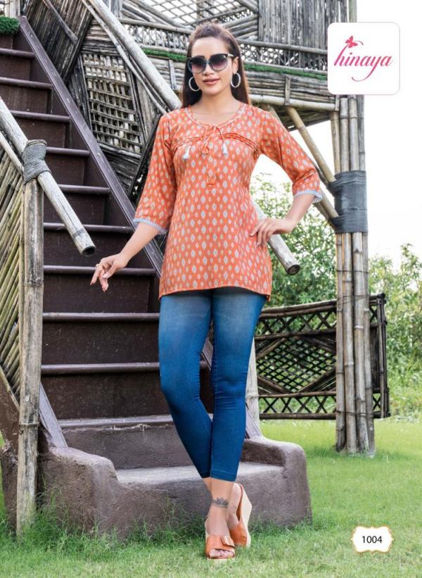 Hinaya Nora 2 Western Wear Rayon Top Collection